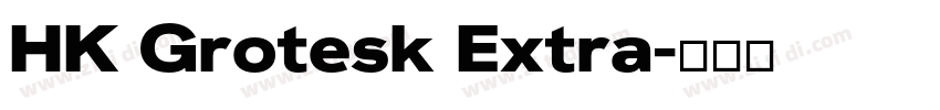 HK Grotesk Extra字体转换